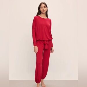 Eberjey Gisele TENCEL™ Modal Slouchy PJ Set in Haute Red Small.
